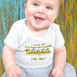 Gele Rubber Eendje Baby Body Romper