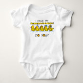 Gele Rubber Eendje Baby Body Romper (Voorkant)