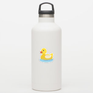 Gele Rubber Eendje Sticker