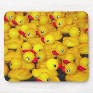 Gele rubber eendjes badtijd muismat