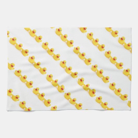 Gele Rubber Eucks Theedoek (Horizontaal)