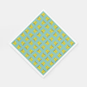 Gele Rubber Regen Laarzen Servet (Hoek)