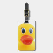 Gele Rubber Squeaky Ducks Bagagelabel (Voorkant verticaal)