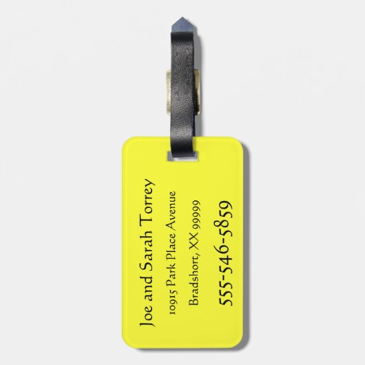 Gele Rubber Squeaky Ducks Bagagelabel (Achterkant verticaal)