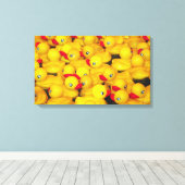 Gele rubberdraden voor rubberdraden canvas afdruk (Insitu (Houten vloer))