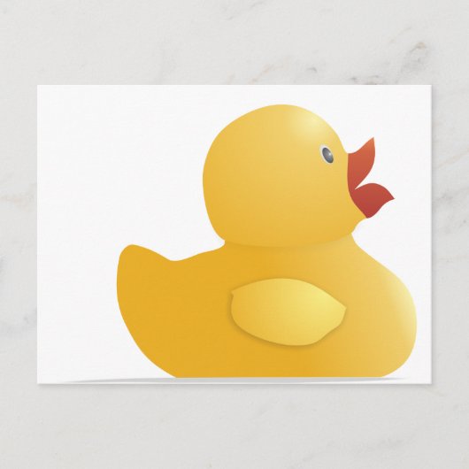 Gele rubberduck briefkaart (Voorkant)