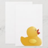 Gele rubberduck briefpapier (Voorkant / Achterkant)