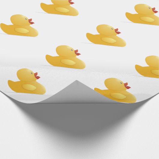 Gele rubberduck cadeaupapier (Hoek)