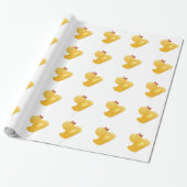 Gele rubberduck cadeaupapier (Uitgerold)