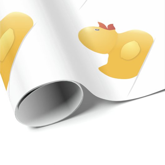 Gele rubberduck cadeaupapier (Rol Hoek)