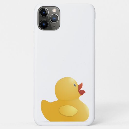 Gele rubberduck Case-Mate iPhone case (Achterkant)