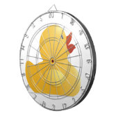 Gele rubberduck dartbord (Voorkant Rechts)