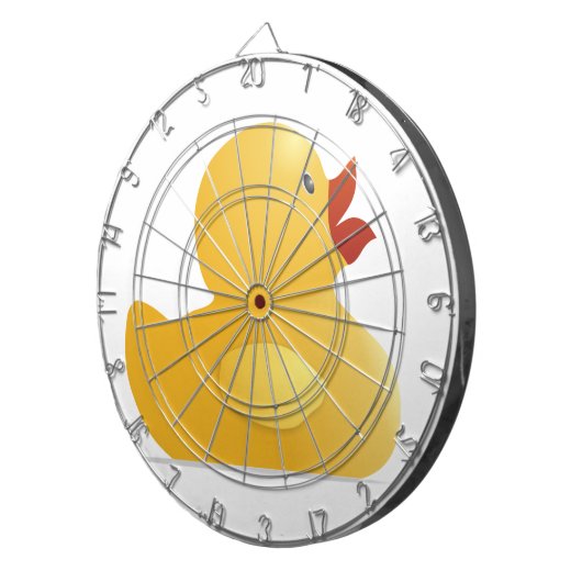 Gele rubberduck dartbord (Voorkant Rechts)