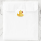 Gele Rubberduck Hart Sticker (Tas)