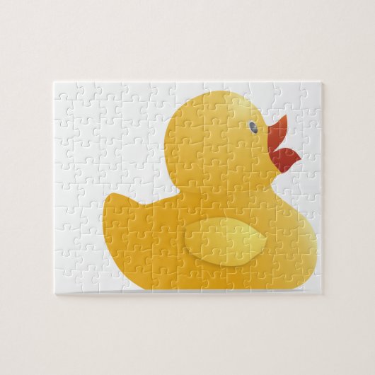 Gele rubberduck legpuzzel (Horizontaal)