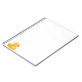 Gele rubberduck notitieboek (Linkerzijde)