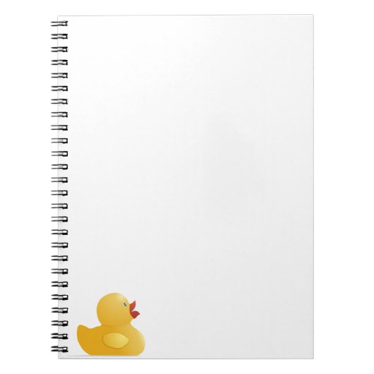Gele rubberduck notitieboek (Voorkant)