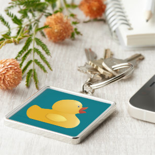 Gele Rubberduck Sleutelhanger