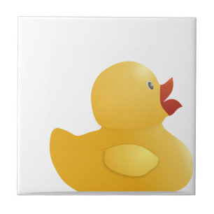 Gele Rubberduck Tegeltje