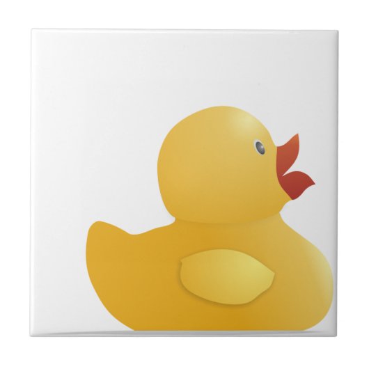 Gele Rubberduck Tegeltje (Voorkant)