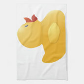 Gele rubberduck theedoek (Verticaal)