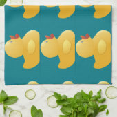 Gele rubberduck theedoek (Gevouwen)