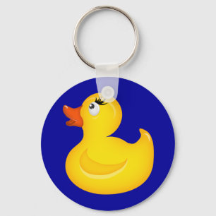 Gele RubberDuckies Sleutelhanger