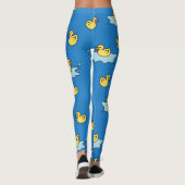 Gele rubberducky speelgoed leggings (Achterkant)