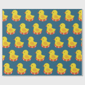 gele rubbereend naadloos patroon.  illus cadeaupapier (Vlak)