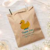 gele rubberen eend- Dank u Bedankzakje (Geknipt)