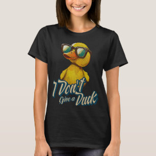 gele rubberen eend Schattige eendje eendje houdt e T-shirt