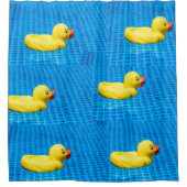 Gele rubberen eenden badkamer douchegordijn (Voorkant)