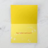 gele rubberen eenden in een bubbelbad kaart (Binnen)