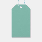 Gele rubberen regenlaarzen cadeaulabel (Achterkant)