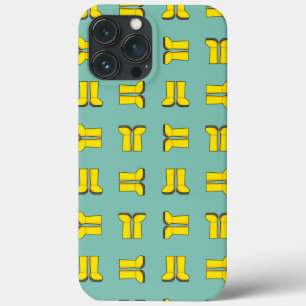Gele rubberen regenlaarzen Case-Mate iPhone case