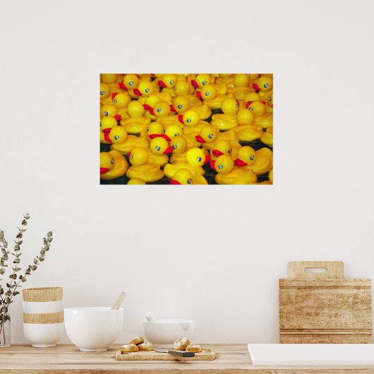 Gele rubberkokers, poster afdrukken (Keuken)