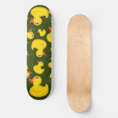 Gele rubberoppen op Groene Grass Skateboard (Voorkant)