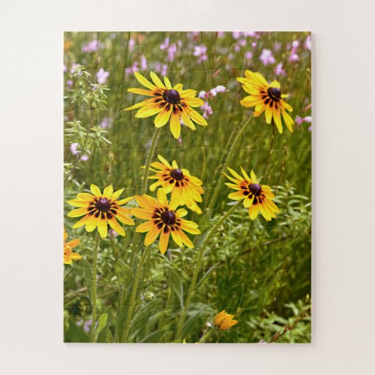 Gele Rudbeckia's Legpuzzel (Verticaal)