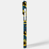 Gele Rudbekia op marine Case-Mate iPhone Case (Achterkant / Links)