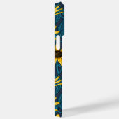 Gele Rudbekia op marine Case-Mate iPhone Case (Achterkant / Rechts)