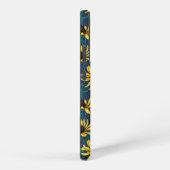 Gele Rudbekia op marine Samsung Galaxy Hoesje (Rechterkant)