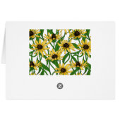 Gele Rudbekia op wit (Achterkant Horizontaal)