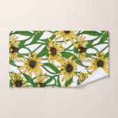 Gele Rudbekia op wit Bad Handdoek (Handdoek)