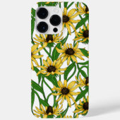 Gele Rudbekia op wit Case-Mate iPhone Case (Achterkant)