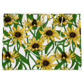 Gele Rudbekia op wit Groot Cadeauzakje (Voorkant)