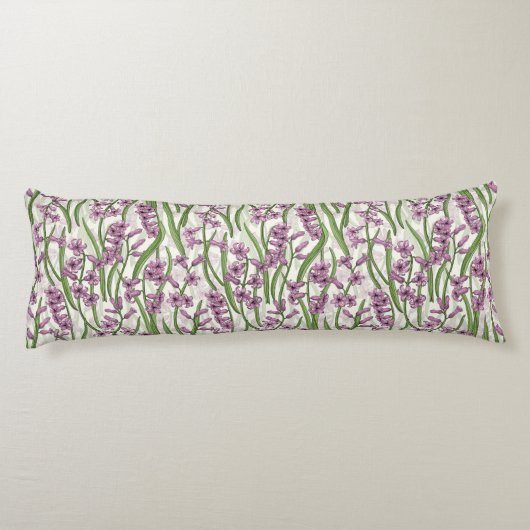 Gele Rudbekia op wit Lichaamskussen (Achterkant)