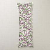 Gele Rudbekia op wit Lichaamskussen (Achterkant (Verticaal))