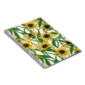 Gele Rudbekia op wit Notitieboek (Rechterzijde)