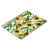 Gele Rudbekia op wit Notitieboek (Linkerzijde)