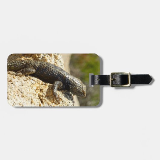 Gele ruggengraat bij Joshua Tree Bagagelabel (Voorkant horizontaal)